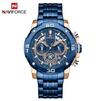 NAVIFORCE NF9175 Popular Classic Men's Quartz Multifunction Watches Casual Fashion Wristwatch with 3 Small Dials Chronograph Male Clock